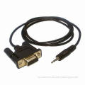 RS232 to Stereo Plug Serial Cable, 2.5mm Stereo Plug Connector, OEM Orders Welcomed